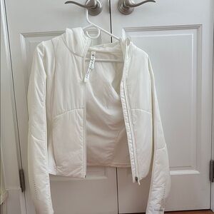 Lululemon Athletica White Push Your Pace Jacket